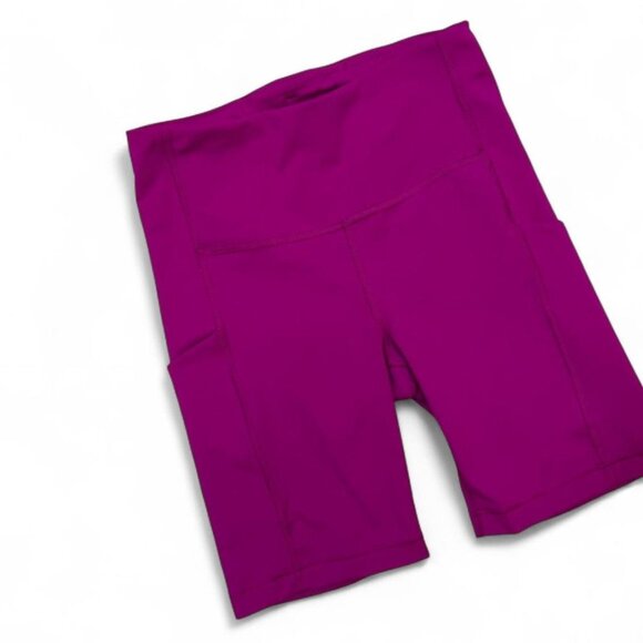 Athleta Pink Magenta‎ Ultimate Stash Pocket High Rise 7” Workout Shorts XS Biker - Picture 2 of 5